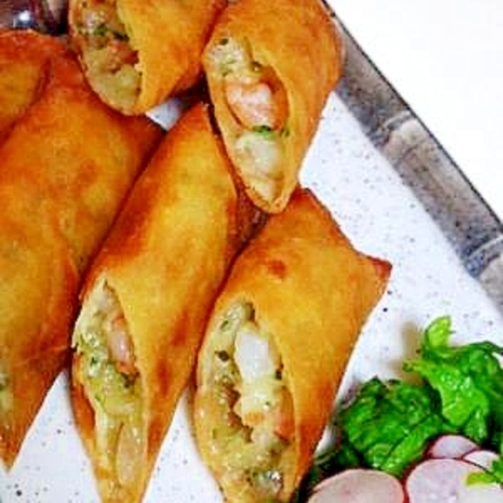 海老とチーズの洋風春巻き レシピ 作り方 By Tsuguminokoneta 楽天レシピ